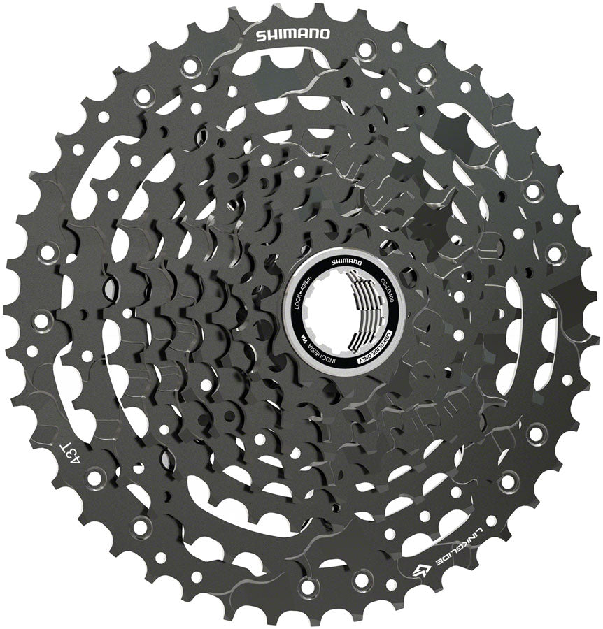 Shimano CUES  CS-LG400-10 Cassette - 10 Speed 11-43t LINKGLIDE Black