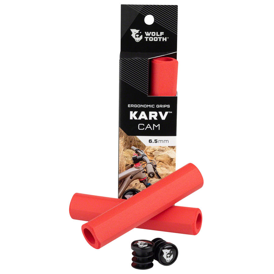 Wolf Tooth Karv Cam Grips - Red