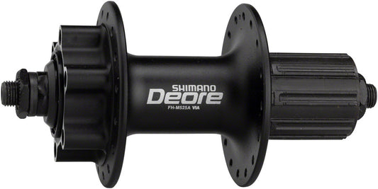 Shimano Deore FH-M525A Rear Hub - QR x 135mm 6-Bolt HG10 Black 32H