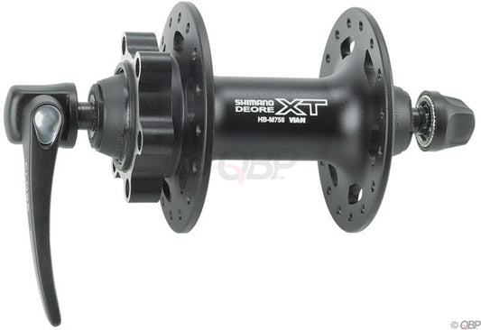 Shimano XT HB-M756 Front Hub - QR x 100mm 6-Bolt Black 36h