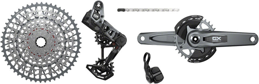 SRAM GX T-Type Eagle Transmission Groupset - 165mm Crank 32t Chainring AXS POD Controller 10-52t Cassette Rear Derailleur Chain