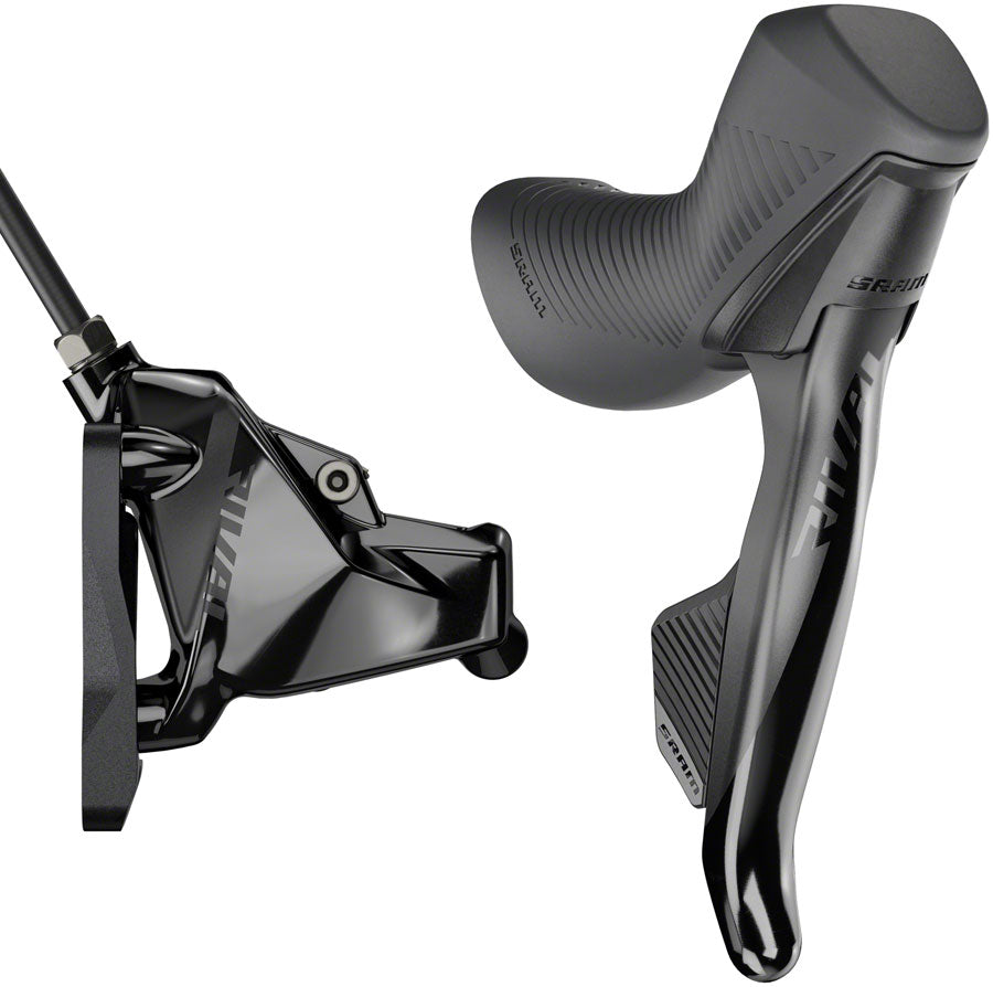 SRAM Rival eTap AXS HRD Shift/Brake Lever Hydraulic Disc Caliper - Right/Rear Flat Mount 20mm Offset 1800mm Hose BLK D1