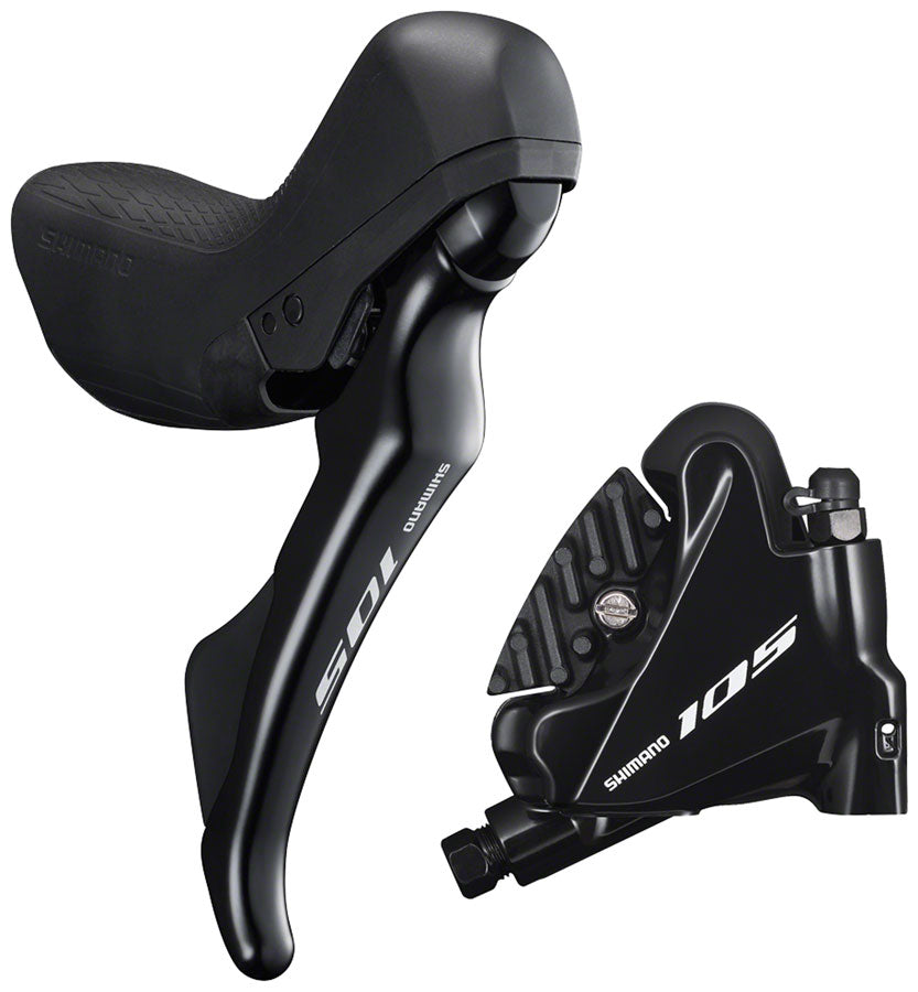 Shimano 105 ST-R7020 Right Standard Reach 11-Speed Hydraulic Brake/Shift Lever BR-R7070 Rear Flat Mount Caliper