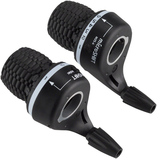 microSHIFT MS25 Twist Shifter Set 6-Speed Triple Shimano Compatible