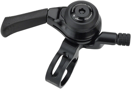 microSHIFT Left Thumb Shifter - MTB Double/Triple Friction Black