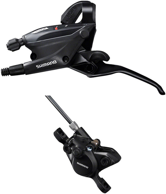 Shimano ST-EF505 EZ Fire Plus Shift/Brake Lever BR-MT200 Disc Brake Caliper - Left/Front 2x Shift 2-Piston BLK