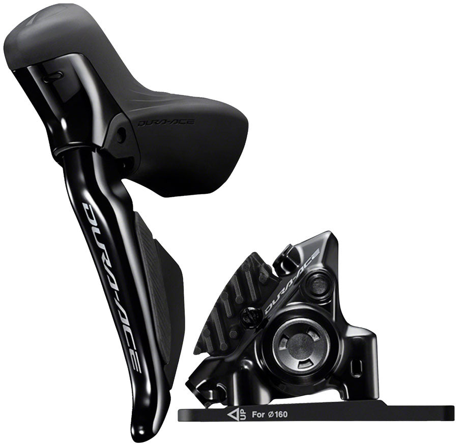 Shimano Dura-Ace ST-R9270F-L Di2 Shift/Brake Lever BR-R9270 Hydraulic Disc Brake Caliper - Left/Front 2x Flat Mount BLK