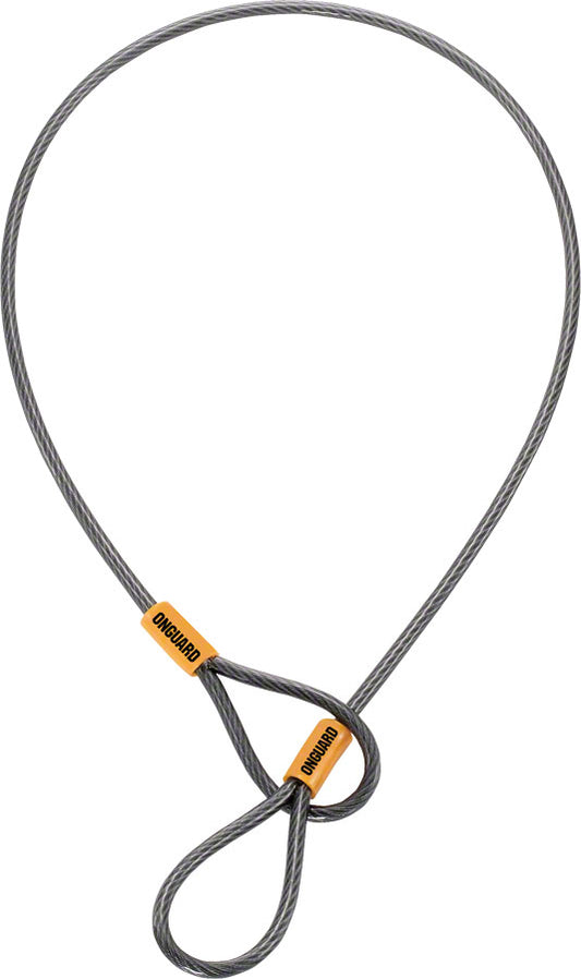 OnGuard Akita Cable for Saddles: 21" x 5m Gray/Orange