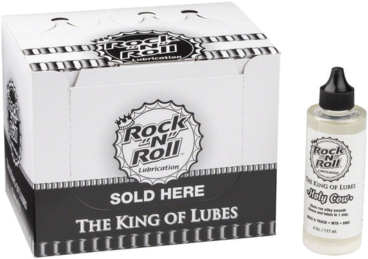 Rock-N-Roll Holy Cow Bike Chain Lube - 4oz Drip POP Box of 12