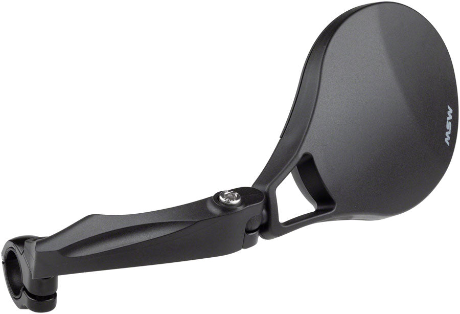 MSW Handlebar Mirror - Flat Bar Left Side HD Glass Lens