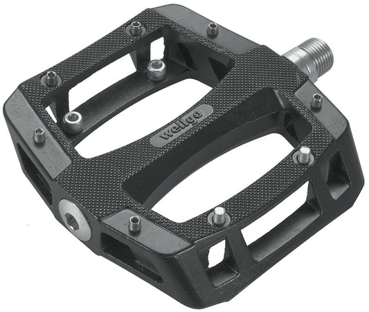 Wellgo A-52 Pedals - Platform Aluminum 9/16" Black