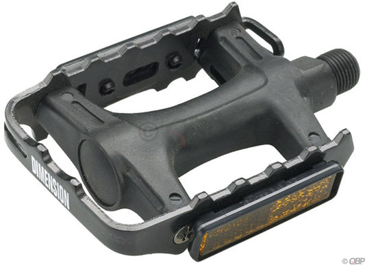 Dimension Mountain Sport Pedals - Platform Plastic 9/16" Black