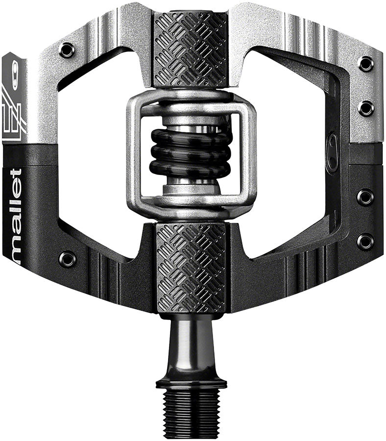 Crankbrothers Mallet Enduro Pedals - Dual Sided Clipless Platform Aluminum 9/16" BLK/Silver Long Spindle