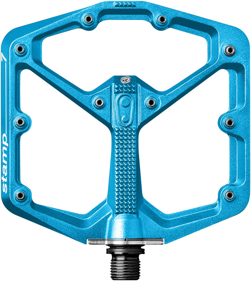 Crankbrothers Stamp 7 Pedals - Platform Aluminum 9/16" Electric Blue Large