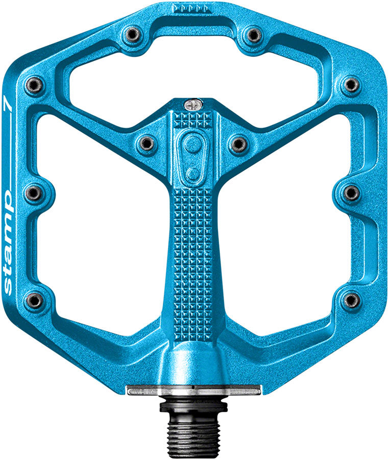 Crankbrothers Stamp 7 Pedals - Platform Aluminum 9/16" Electric Blue Small