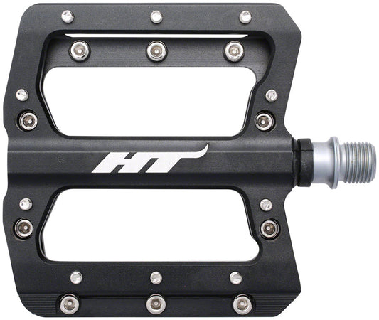 HT Components AN14A Pedals - Platform Aluminum 9/16" Black