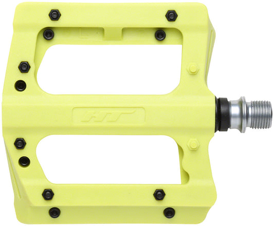 HT Components PA12A Pedals - Platform Composite 9/16" Neon Green