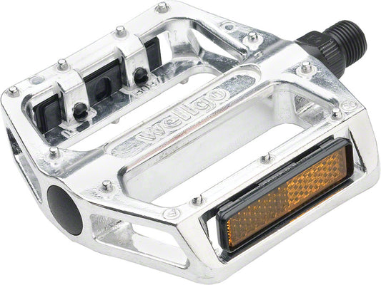 Wellgo B087 Pedals - Platform Aluminum 9/16" Silver