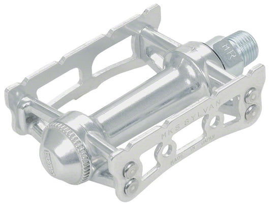 MKS Sylvan Track Pedals - Aluminum 9/16" Silver