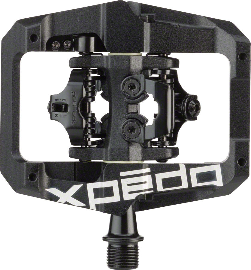 Xpedo GFX Pedals - Dual Sided Clipless with Platform Aluminum 9/16" Black