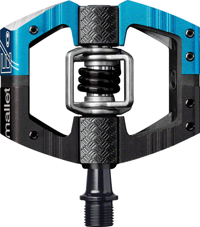 Crankbrothers Mallet Enduro Pedals - Dual Sided Clipless Platform Aluminum 9/16" Blue/BLK Long Spindle