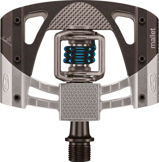 Crankbrothers Mallet 3 Pedals - Dual Sided Clipless Platform Aluminum 9/16" Raw /BLK/Blue