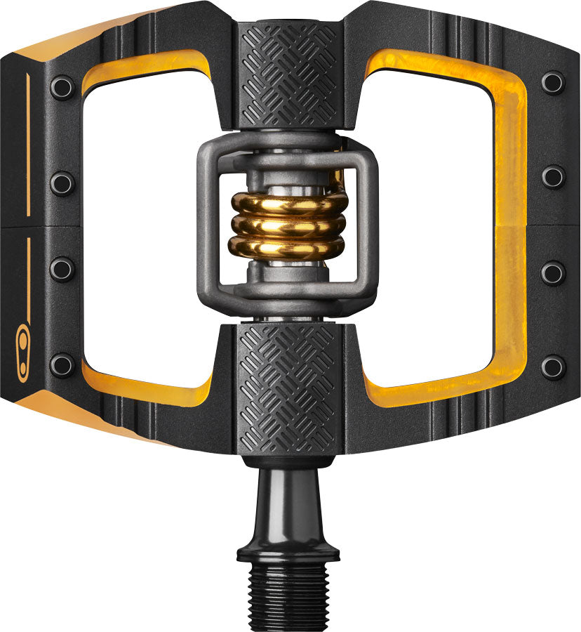 Crankbrothers Mallet DH 11 Pedals - Dual Sided Clipless Platform Aluminum 9/16" BLK/Gold