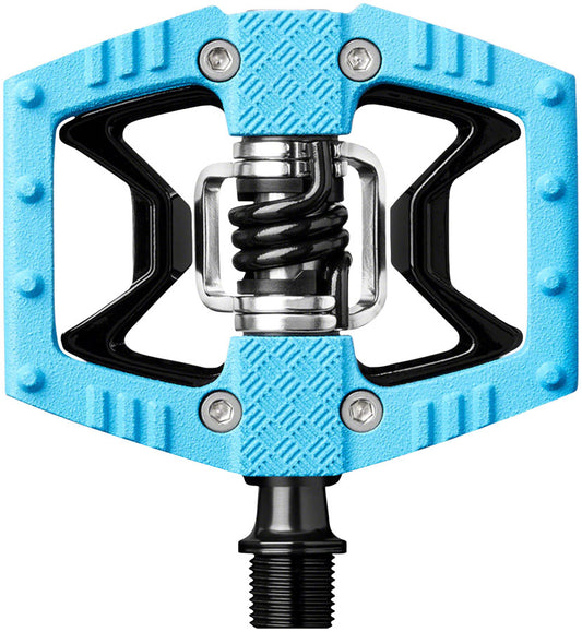 Crankbrothers Double Shot 2 Pedals - Single Side Clipless Platform Aluminum 9/16" Blue/BLK