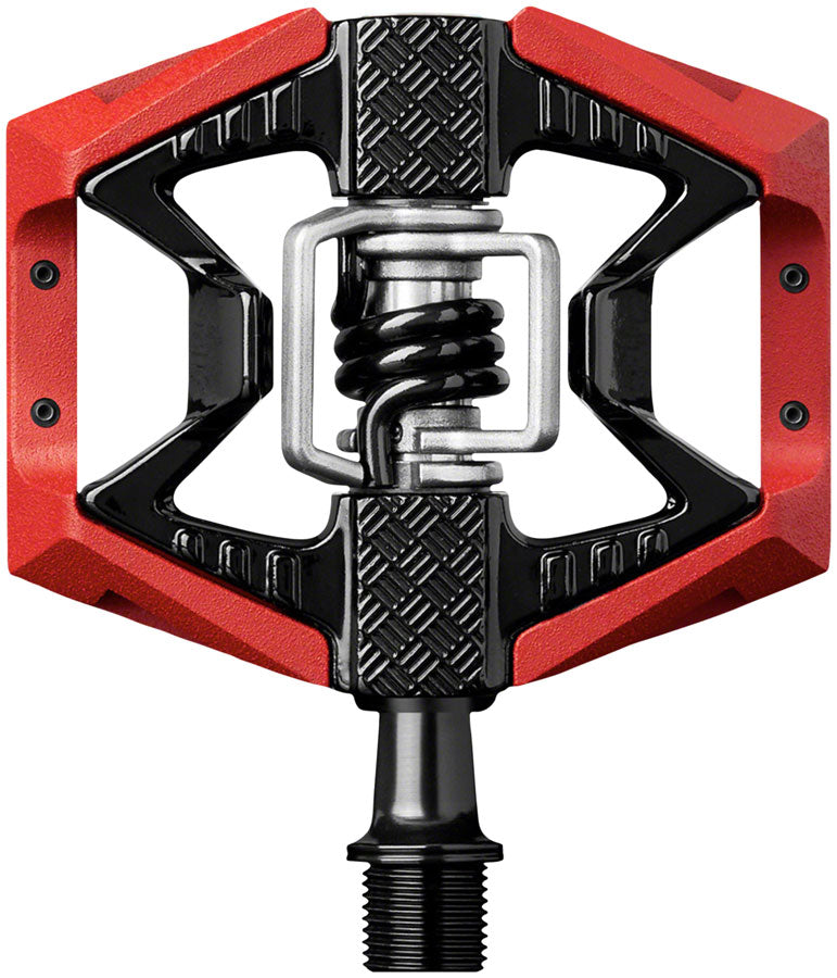 Crankbrothers Double Shot 3 Pedals - Single Side Clipless Platform Aluminum 9/16" Red/BLK