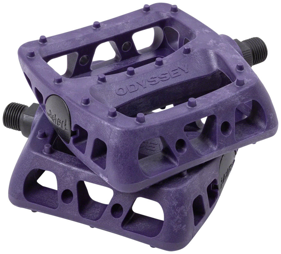 Odyssey Twisted PC Pedals - Platform Composite/Plastic 9/16" Midnight Purple