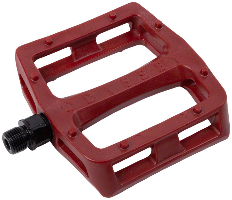 Odyssey Grandstand V2 PC Pedals - Platform Composite/Plastic 9/16" Maroon