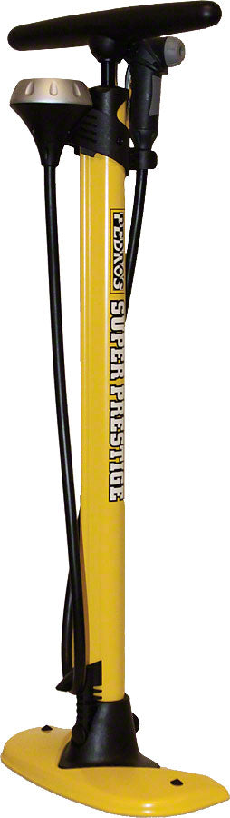 Pedros Floor Pump Super Prestige Professional Yellow