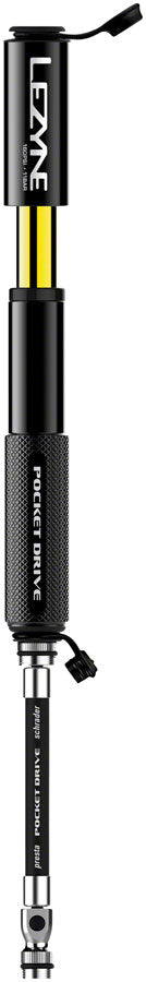 Lezyne Pocket Drive Frame Pump: Black