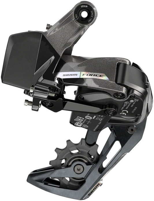 SRAM Force XPLR AXS eTap Rear Derailleur - 12-Speed Medium Cage 44t Max Battery Not Included Iridescent Gray D2