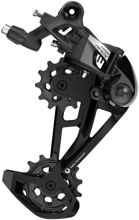 SRAM Apex Eagle Rear Derailleur - 12-Speed Long Cage 52t Max Black D1