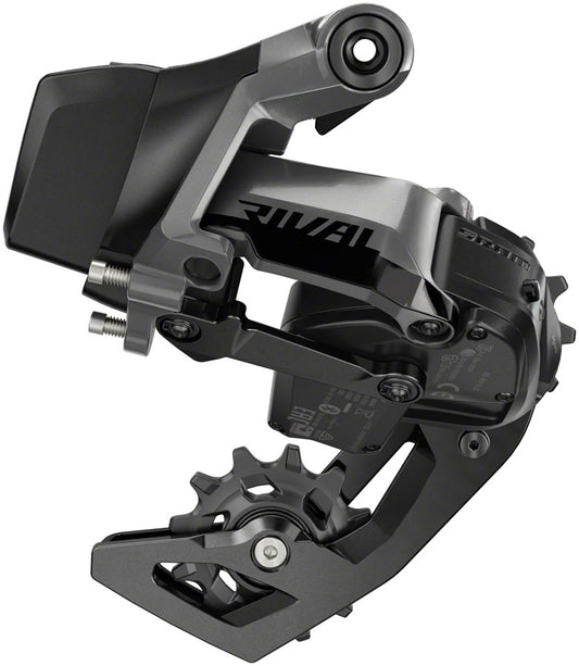 SRAM Rival eTap AXS Rear Derailleur - 12-Speed Medium Cage Battery Sold Separately BLK D1