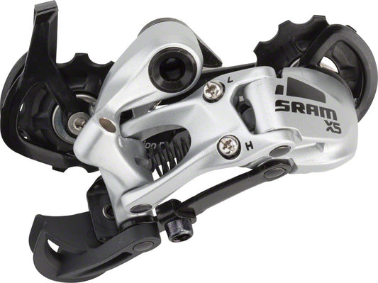 SRAM X5 Rear Derailleur - 9 Speed Medium Cage Silver