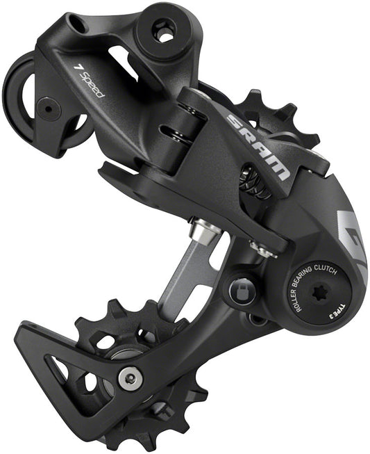 SRAM GX DH Rear Derailleur - 7-Speed Medium Cage Black with Clutch A3