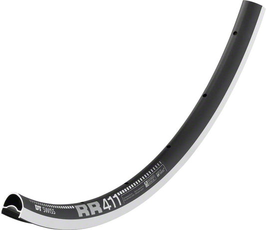 DT Swiss RR 411 Rim - 700 Rim Black 28H Asymmetric