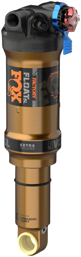 FOX Float SL Factory Rear Shock - Trunnion Metric 165 x 42.5 mm EVOL SV 3-Position Adj BLK/Kashima Coat