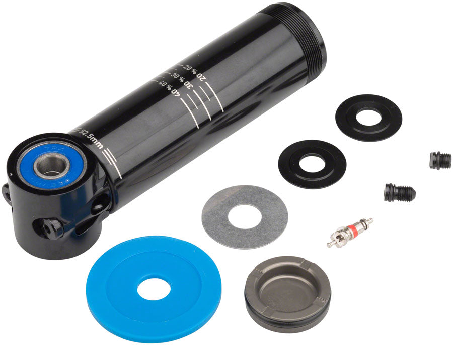 RockShox Rear Shock Damper Body IFP - Bearing Eyelet 52.5mm stroke 55mm plus 2.5mm Travel Spacer Deluxe A1 Super Deluxe A1 Fast Bl