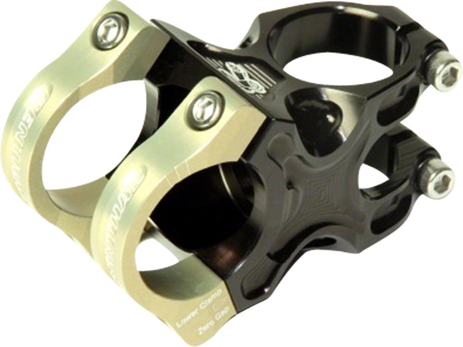 Renthal Apex Stem - 40mm 31.8 Clamp +/-6 1 1/8" Aluminum Black/Gold