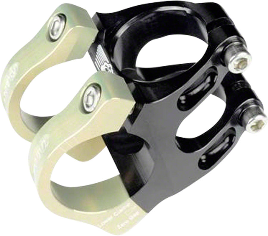 Renthal Apex Stem - 31mm 31.8 Clamp +/-6 1 1/8" Aluminum Black/Gold