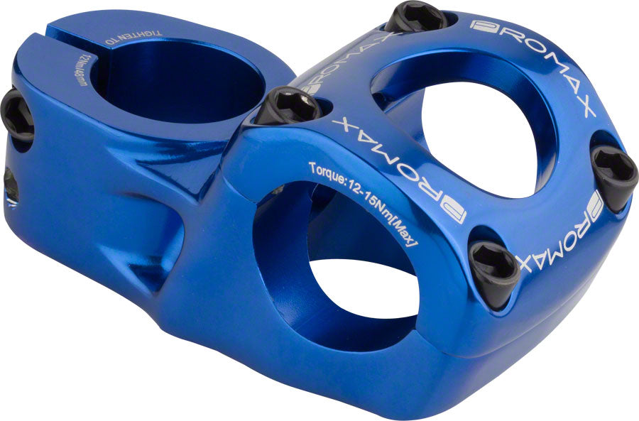 Promax Impact 48mm Top Load Stem for 31.8mm Bars Blue