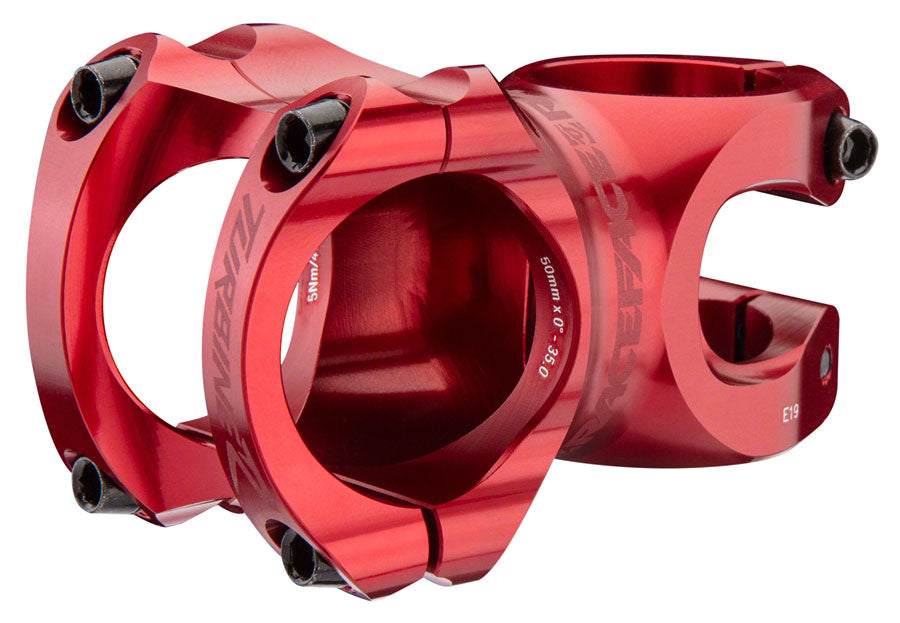 RaceFace Turbine R 35 Stem - 50mm 35mm Clamp +/-0 1 1/8" Red