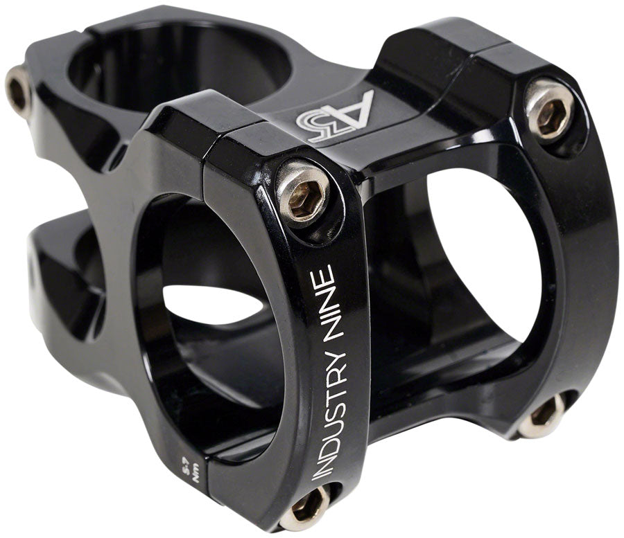 Industry Nine A318 Stem - 30mm 31.8mm Clamp +/-4.4 1 1/8" Aluminum Black