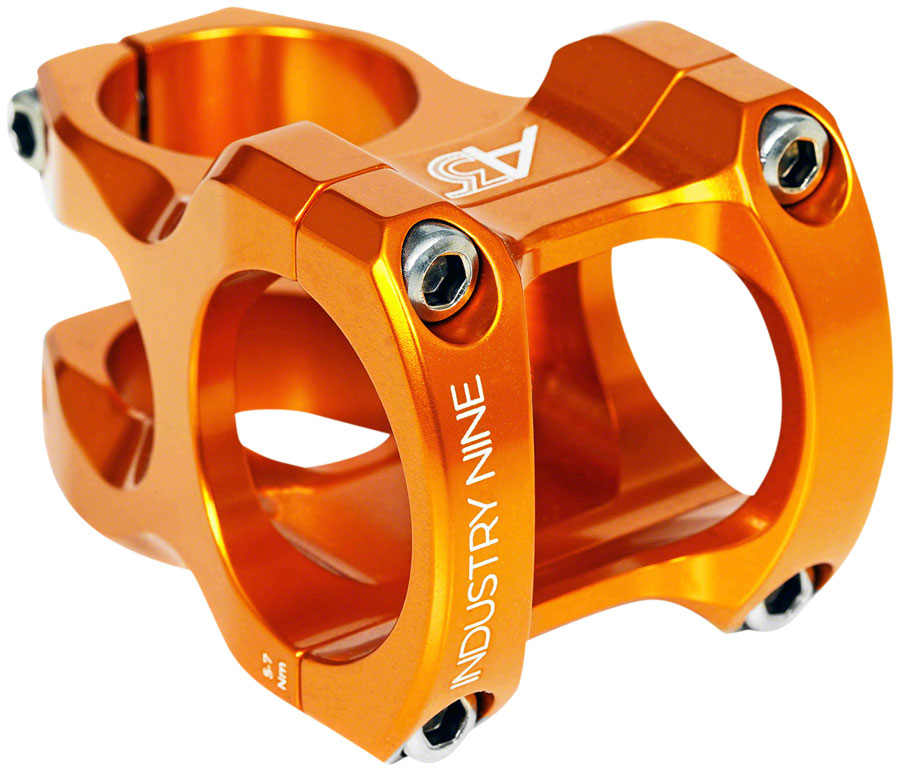 Industry Nine A318 Stem - 40mm 31.8mm Clamp +/-4.4 1 1/8" Aluminum Orange