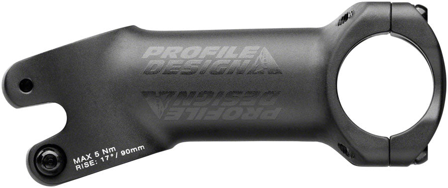 Profile Design 1/Seventeen Stem - 110 mm 31.8 Clamp +/-17 1 1/8" Alloy Black