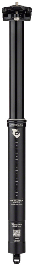 Wolf Tooth Resolve Dropper Seatpost - 30.9 160mm Travel Black Rev 1