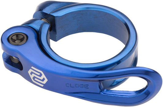 Promax QR-1 Quick Release Seatpost Clamp - 34.9mm Blue